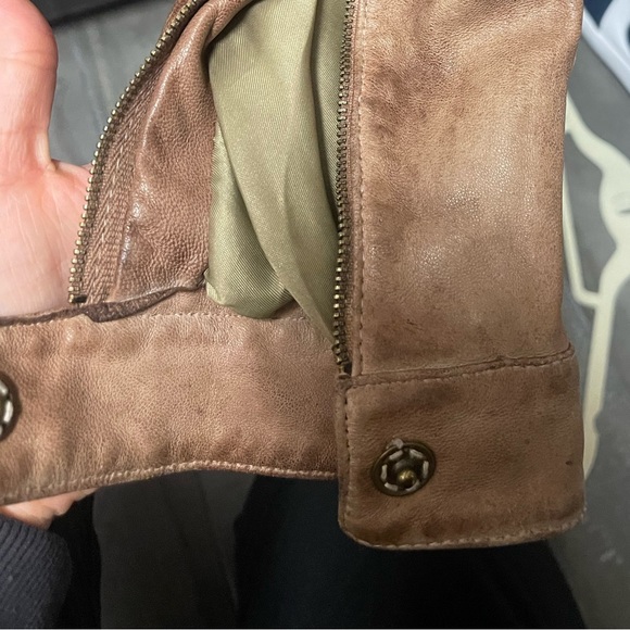 Y2K Blur Italian Leather Jacket. Silk lining. Size 40  US 2 - Picture 4 of 6